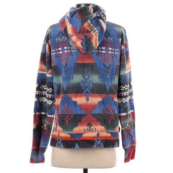 RALPH LAUREN POLO southwest tribal Aztec zip up hoodie sweatshirt jacket Size S - Picture 3 of 9